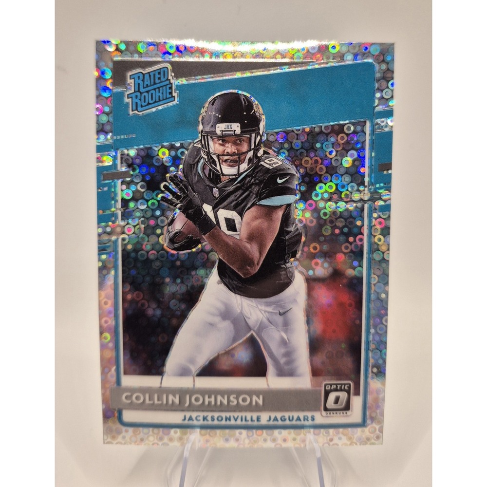 2020 Donruss Optic Rated Rookie Collin Johnson #197 Silver Circle Prizm /125 RC